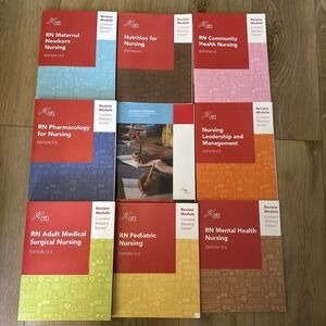 ATI Nursing RN Student Content Mastery Series Set of 9 Education Books - New
